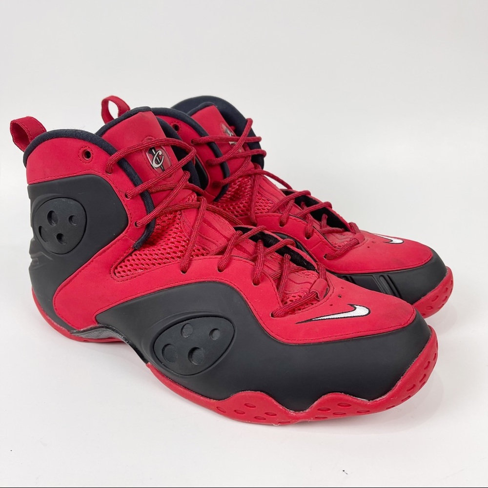 Nike Zoom Penny Hardaway Rookie University Red Mid Basketball Sneakers Sz 10.5